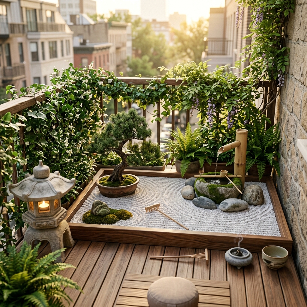 Terrazzo Zen: Creare un Giardino Contemplativo in 3mq